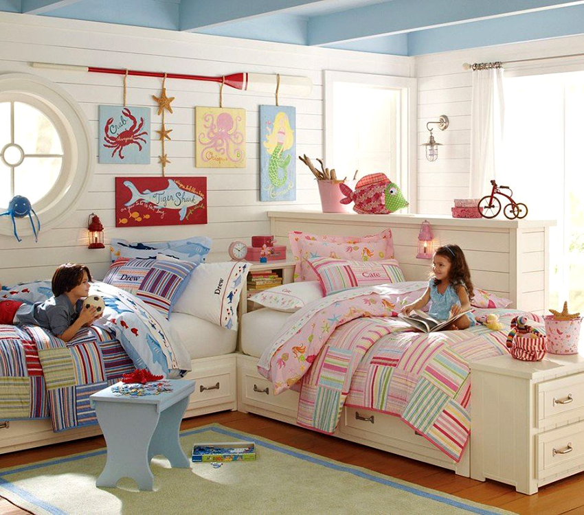 Dječji kreveti s ladicama mogu značajno uštedjeti prostor