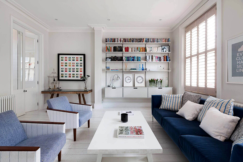 A lot of white is used in Scandinavian interiors