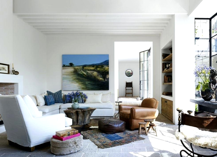 Cea mai bună opțiune pentru crearea unui cadru romantic în interiorul sufrageriei este stilul Provence.