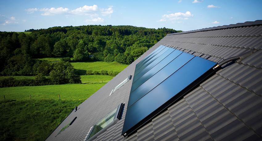 Solar collectors for home heating as an alternative source of energy