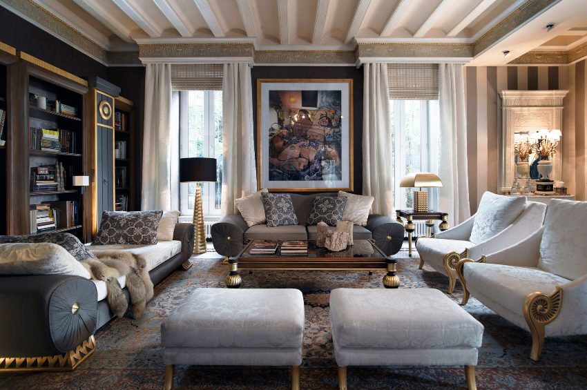 Den klassiske stilen i interiøret er en aristokratisk stil som har satt tilbakeholden eleganse i hodet.