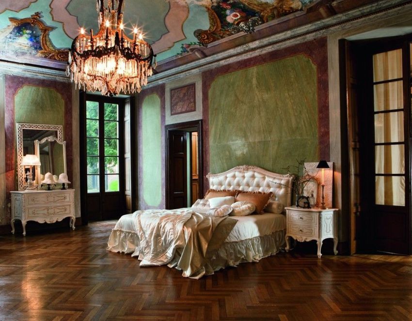 I barokk interiør er farger ofte basert på kontrast