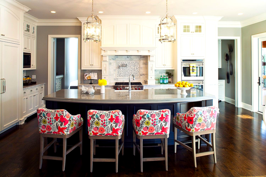 The choice of chairs for the kitchen is made according to the following criteria: dimensions, shape, material, color