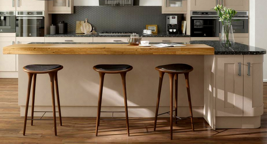 Bar kitchen chairs are used in counter spaces
