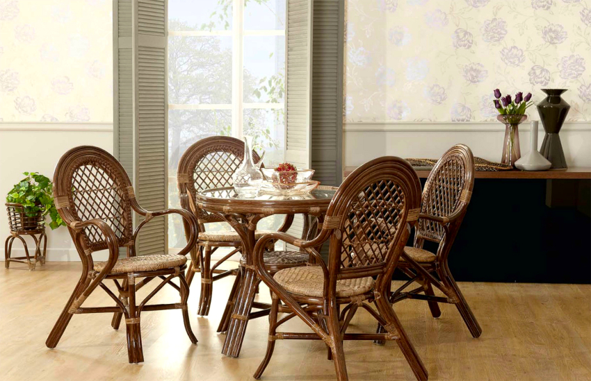 Wicker models look very presentable, but their cost is quite high