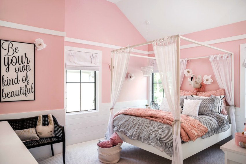 Delicate pastel shades of pink are suitable for calm people, as well as classics lovers