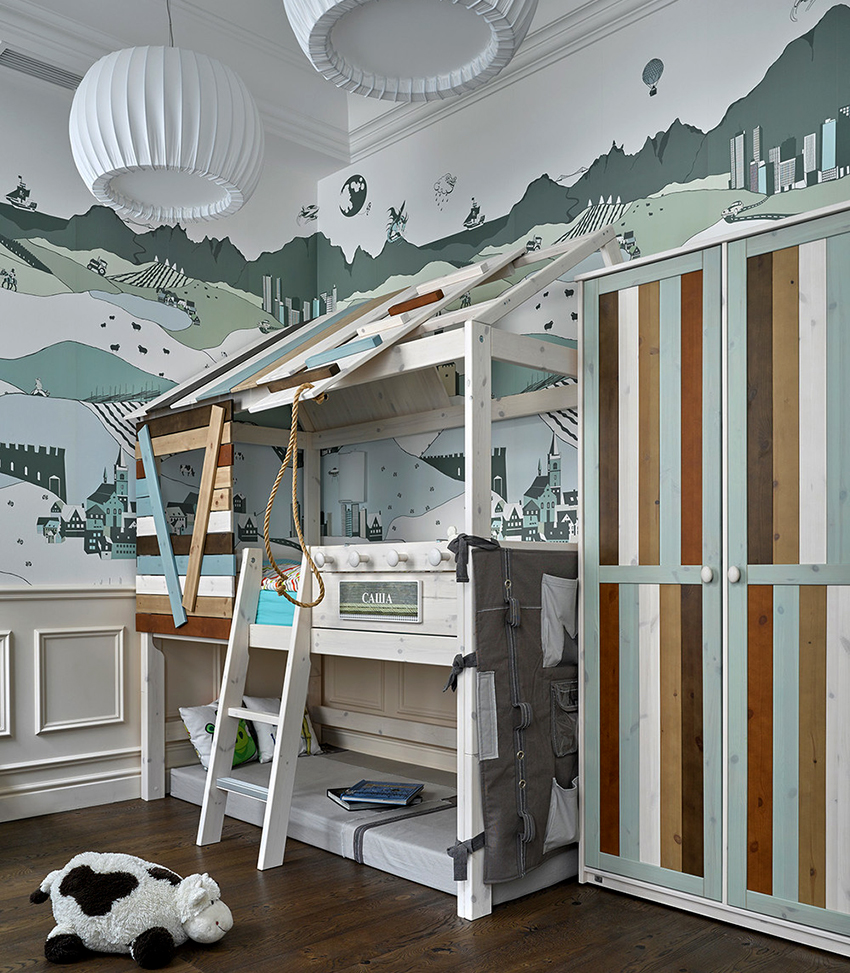 Themed wallpapers are especially popular for children's rooms.