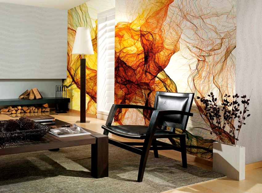 With the help of photo wallpaper, you can visually expand the space