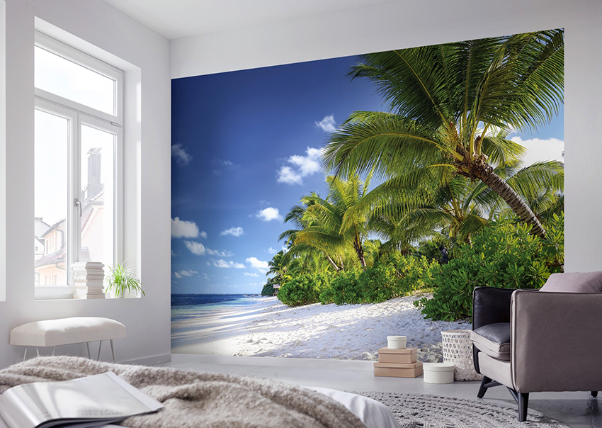 Photo wallpaper in the bedroom will become one of the spectacular techniques that creates a unique interior