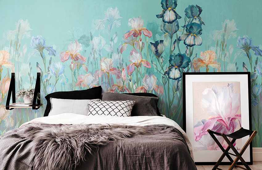 It is important to choose the right color saturation and not darken the bedroom too much.