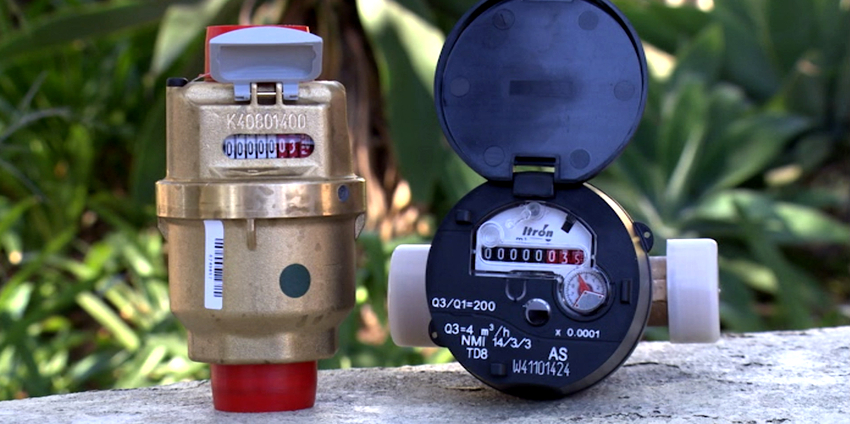 Installation of water metering devices can be carried out on pipes with different diameters