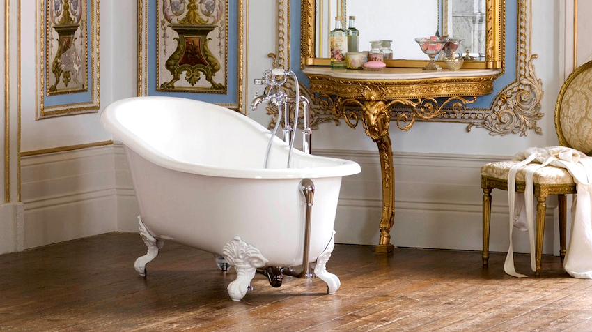 The pedestal bathtub is perhaps the oldest type of installation that primarily affects the visual experience.