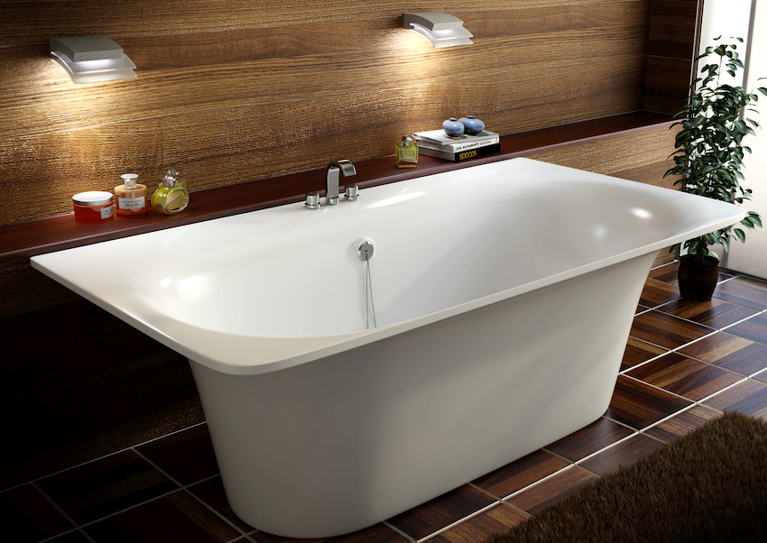 Steel models are an alternative to cast iron bathtubs and are most similar to acrylic products