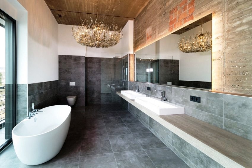 To create a rational interior, be sure to take into account the dimensions of the bathroom.