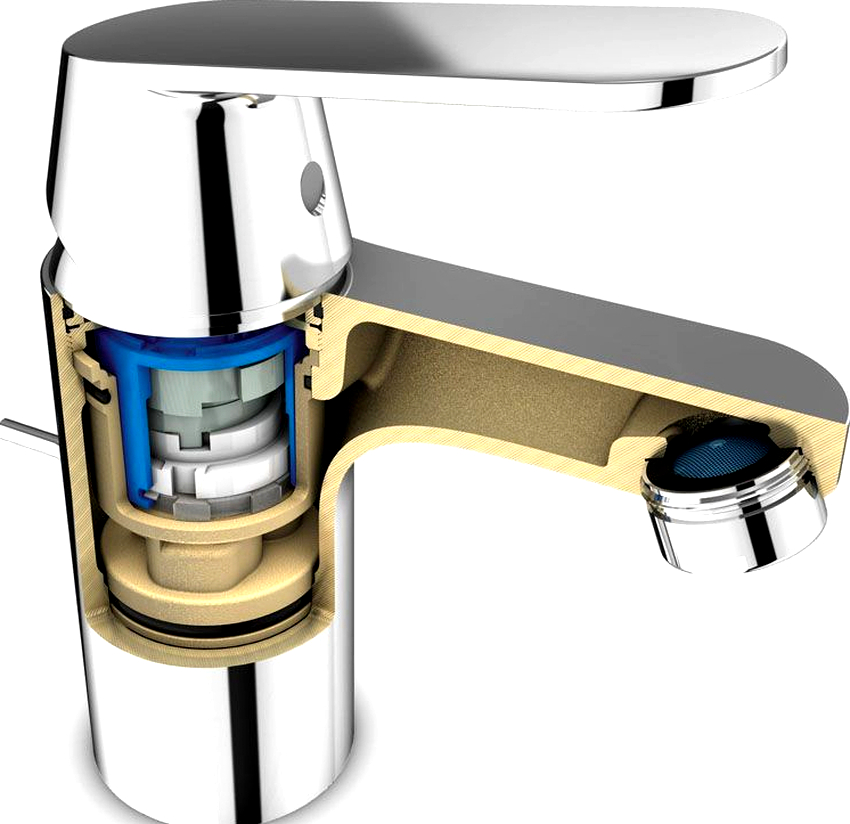 The ease of opening and closing the tap depends on how accurately the cartridge plates are ground and fitted