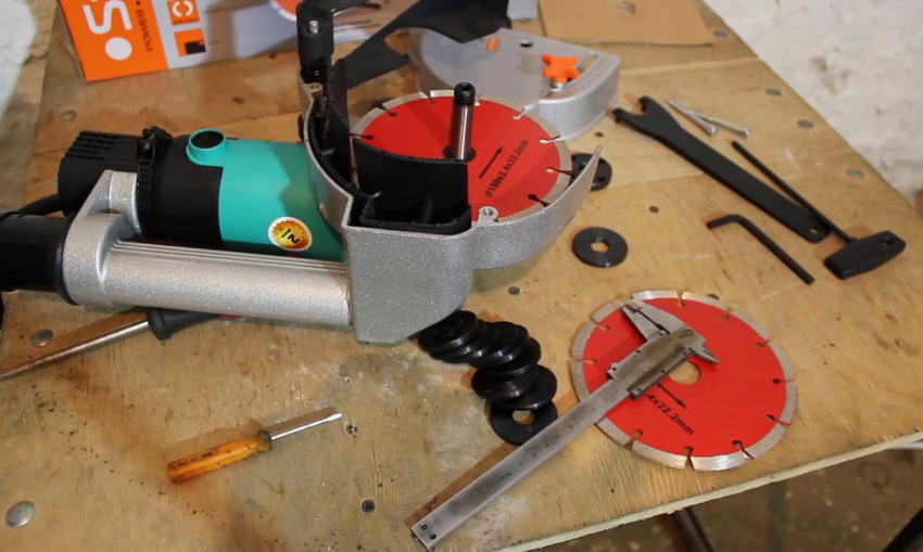 To make a wall chaser from a grinder, you need a welding machine