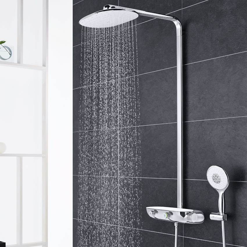 Možnosti pro sprchové stojany WasserKraft se směšovačem budou stát asi 13-28 tisíc rublů
