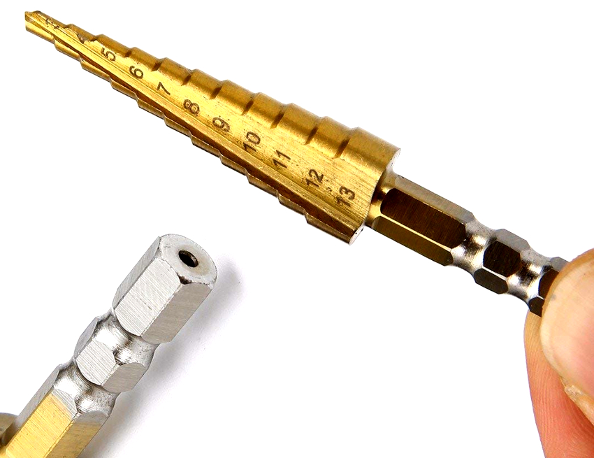The maximum diameter of cone drills for metal is 60 mm