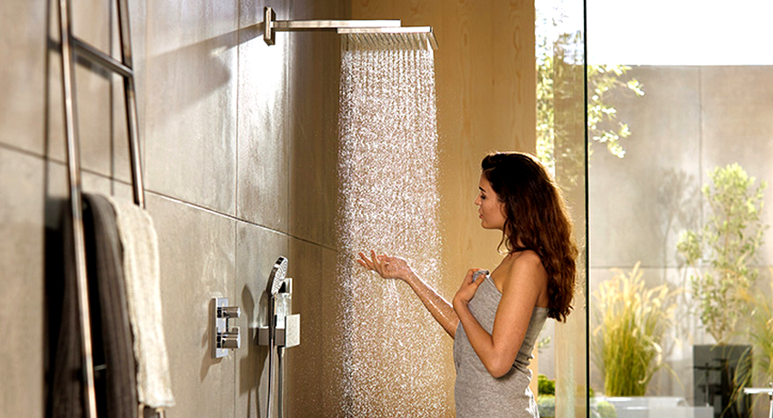 If the previously installed mixer does not need to be replaced, then the rain shower for the bathroom can be purchased without it.