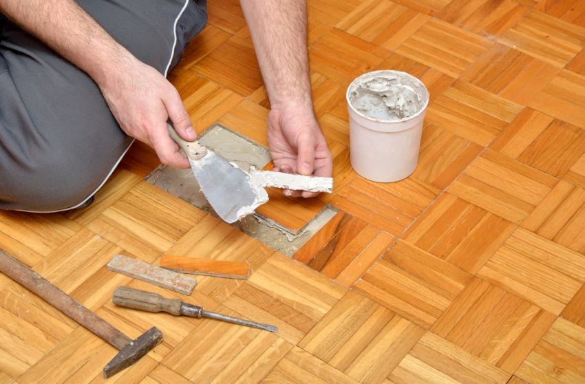 Struganje podova provodi se tek nakon cjelovitog popravka drvenih površina