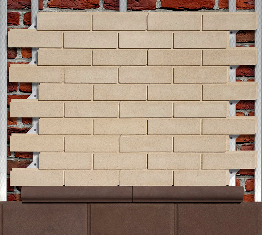 The main component for the manufacture of vinyl plastic facade panels for brick is polyvinyl chloride