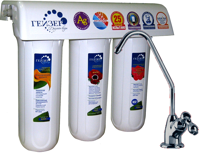 Dostupni su glavni filtri marke Geyser za toplu i hladnu vodu