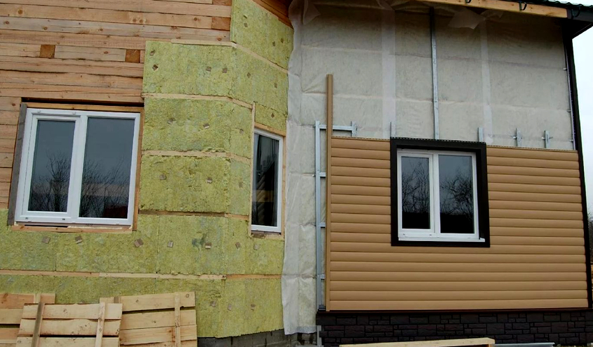 Preference is given to wall insulation outside, since useful living space is not taken away