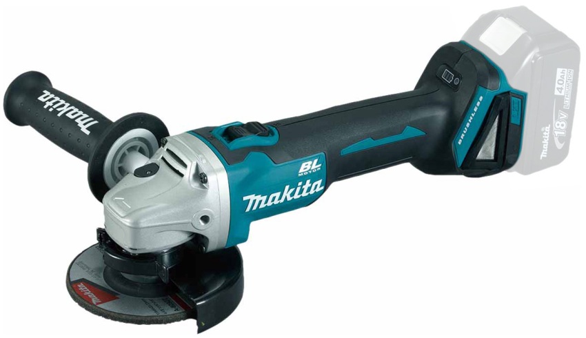 Bulgarian Makita is equipped with lithium-ion battery packs with large capacity and power