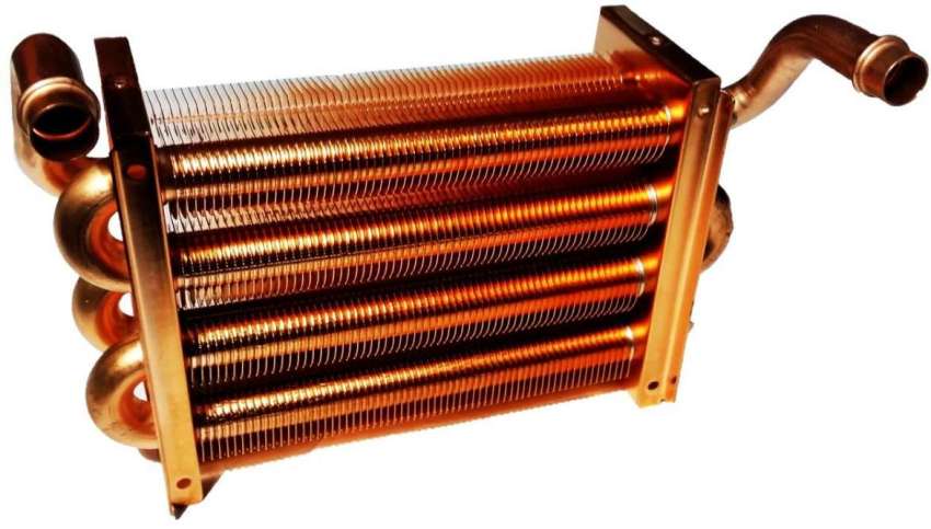 Bakreni izmjenjivači topline tipični su za zidne plinske kotlove uvezene proizvodnje.