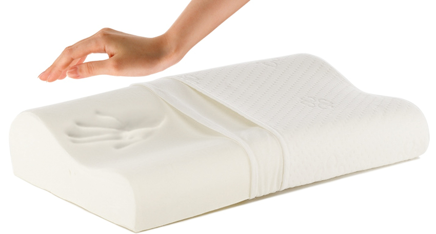 Memory foam pillows only bend in places where heat occurs due to contact with the body