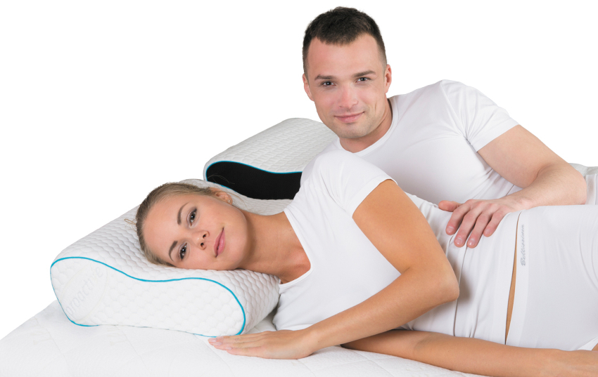 The filling for Magniflex memoform comfort pillows is a microporous material with a memory effect