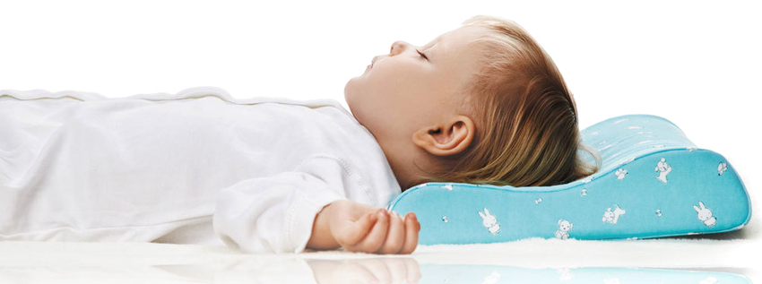 The ideal pillow for a baby is one that contains synthetic filling
