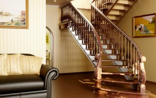Wooden stair railings: when natural beauty brings comfort