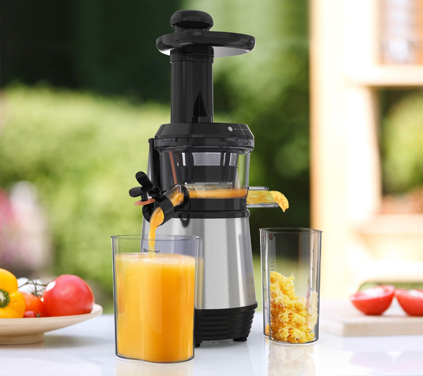 For the home, choose a quiet and compact juicer