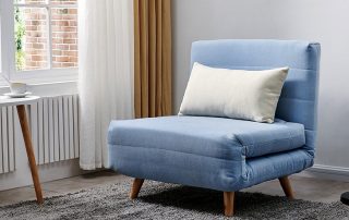Armchair-bed without armrests: ideal ergonomics