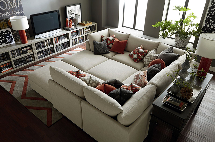 Posebno su popularne modularne sofe s ležajem.