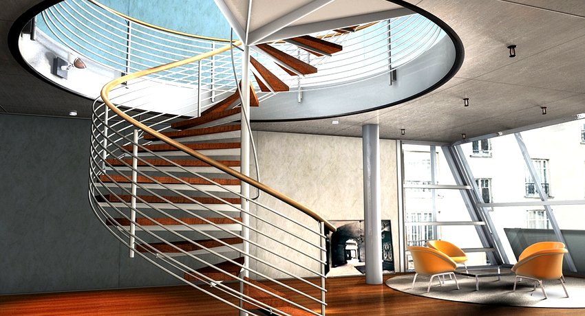 The main function of the handrail is to ensure safety, but design should not be forgotten either.