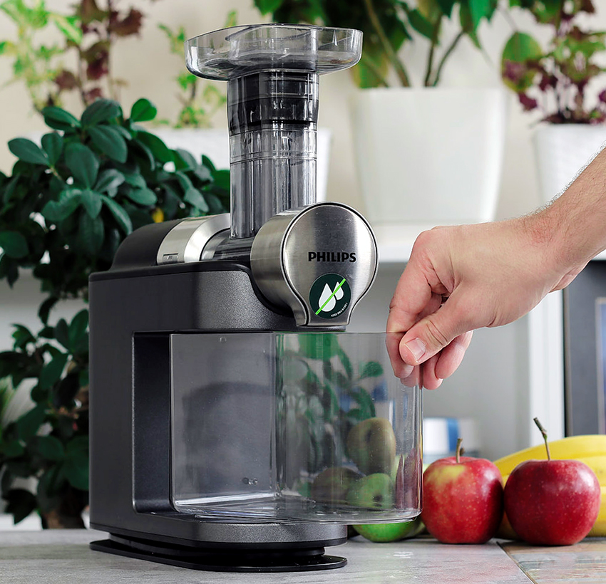 Philips juicers efficiently process large volumes of apples