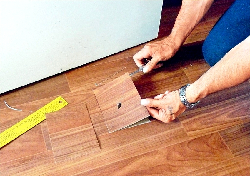 It is not recommended to use the cold method if the linoleum with insulation