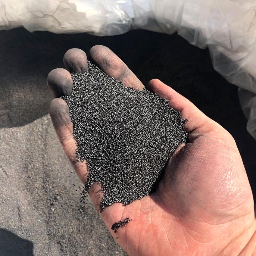 Steel and cast iron grit is the toughest abrasive