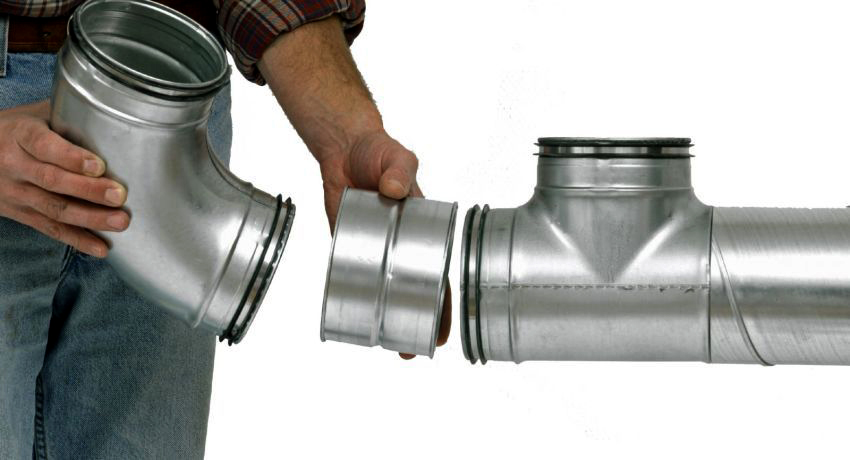 Metal ventilation pipes are easy to install