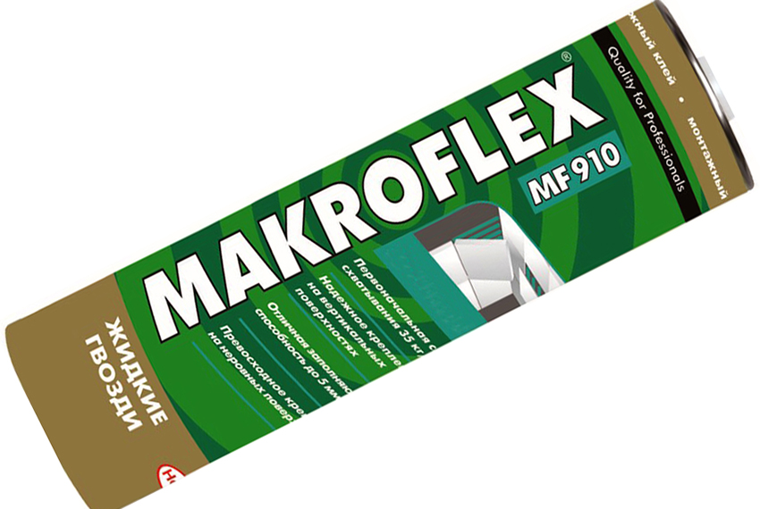 Makroflex MF910 glue is ideal for wood materials