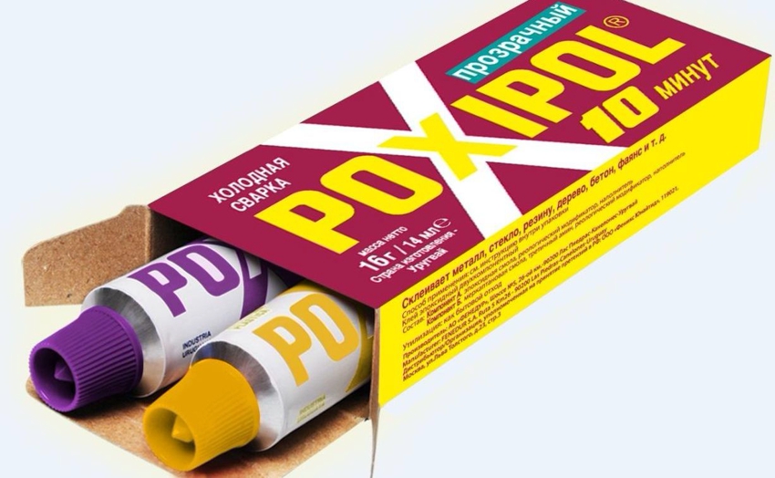 Poxipol to-komponent epoxyharpiks klæbemiddel