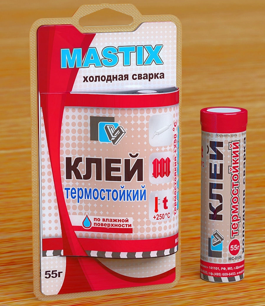 Varmebestandigt klæbemiddel til metal Mastix