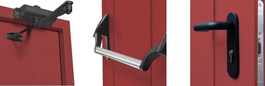 Components of the emergency door opening system