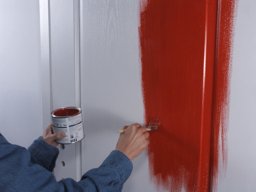 The fastest and cheapest way to renovate an old door is to paint