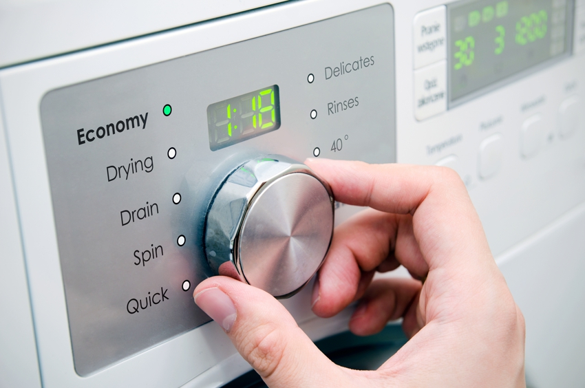 Many washing machine models have water and energy saving modes